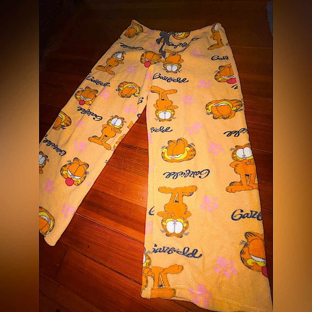 Y2K Garfield Fluffy Pajama Pants